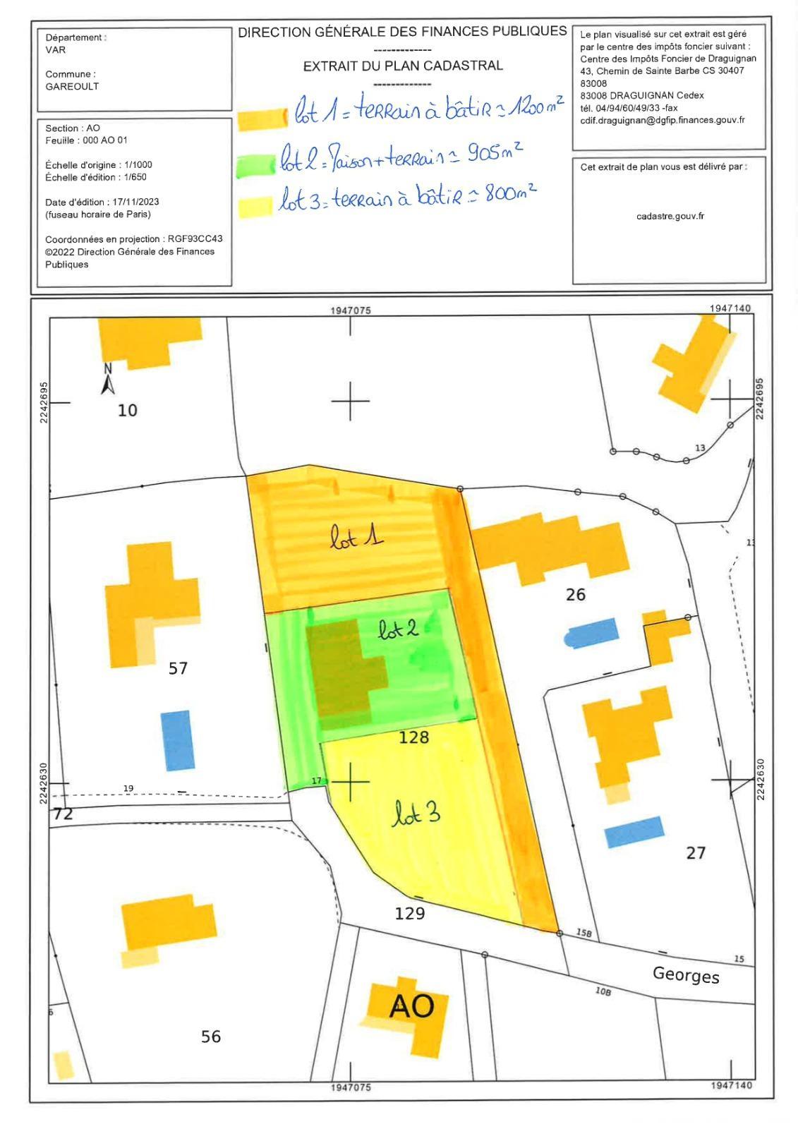 Building Plot à Garéoult